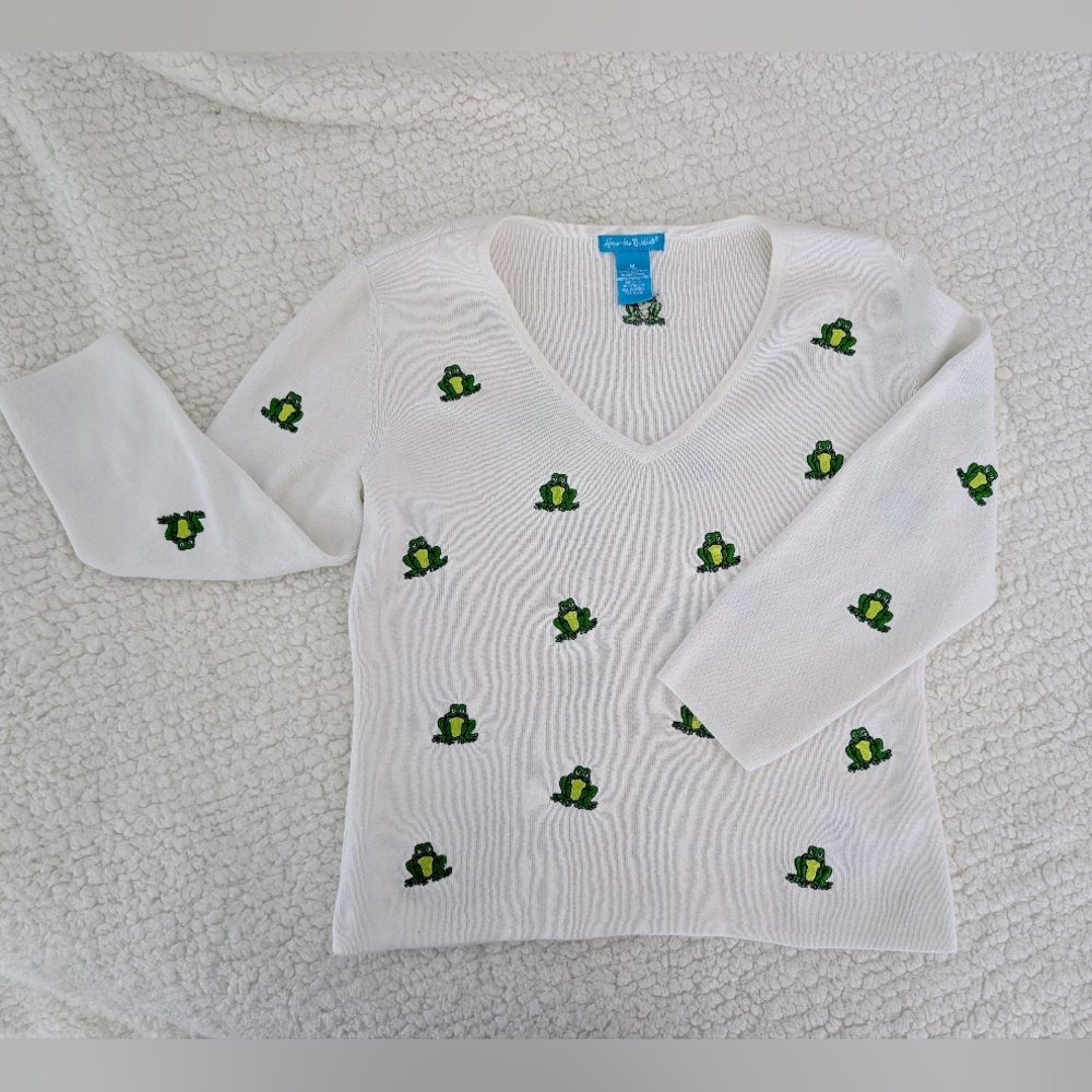 🐸 Alexandra Bartlett | Women's Medium Sweater | 3/4 Sleeve
